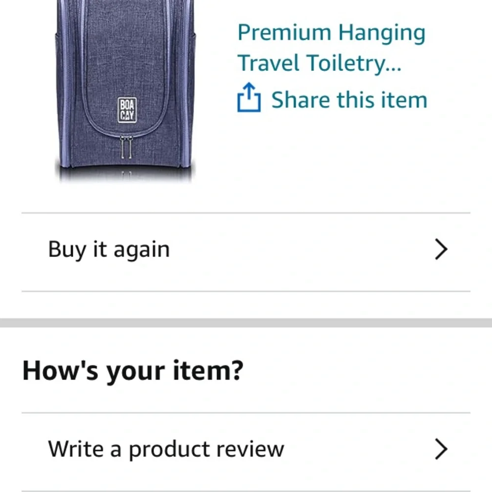 BOACAY New in packaging TOILETRY ORGANIZER
